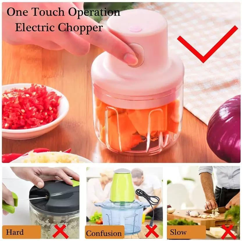 KolorFish Electric Mini Garlic Chopper